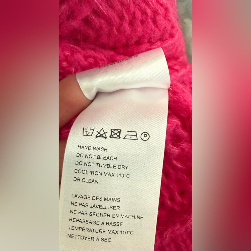 Farm Rio Pink Maxi Cable Knit Sweater‎ Medium Pristine Condition - Picture 8 of 8